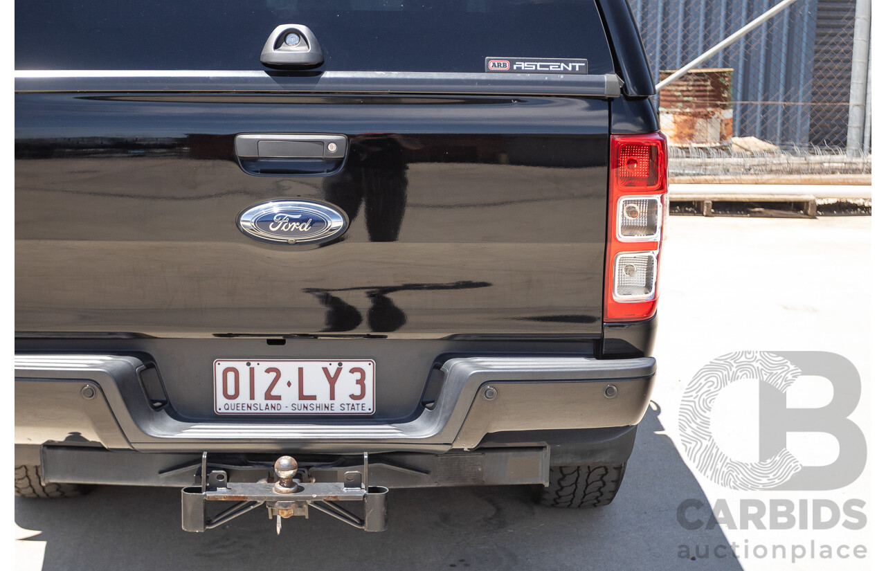 04/2017 Ford Ranger XLT 3.2 (4x4) PX MKII MY17 UPDATE Dual Cab Utility Shadow Black Turbo Diesel 3.2L