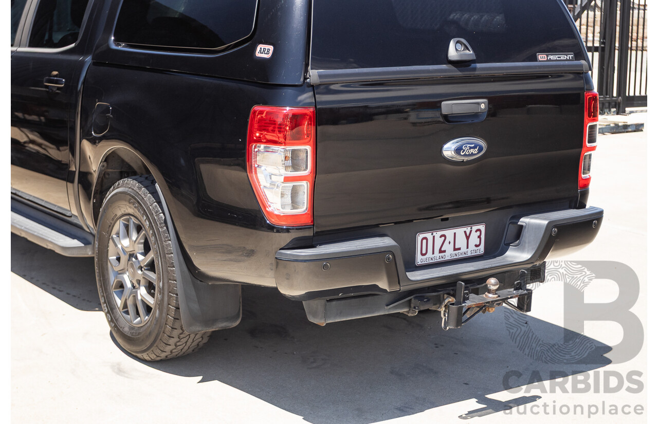 04/2017 Ford Ranger XLT 3.2 (4x4) PX MKII MY17 UPDATE Dual Cab Utility Shadow Black Turbo Diesel 3.2L