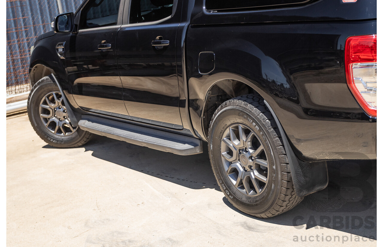 04/2017 Ford Ranger XLT 3.2 (4x4) PX MKII MY17 UPDATE Dual Cab Utility Shadow Black Turbo Diesel 3.2L