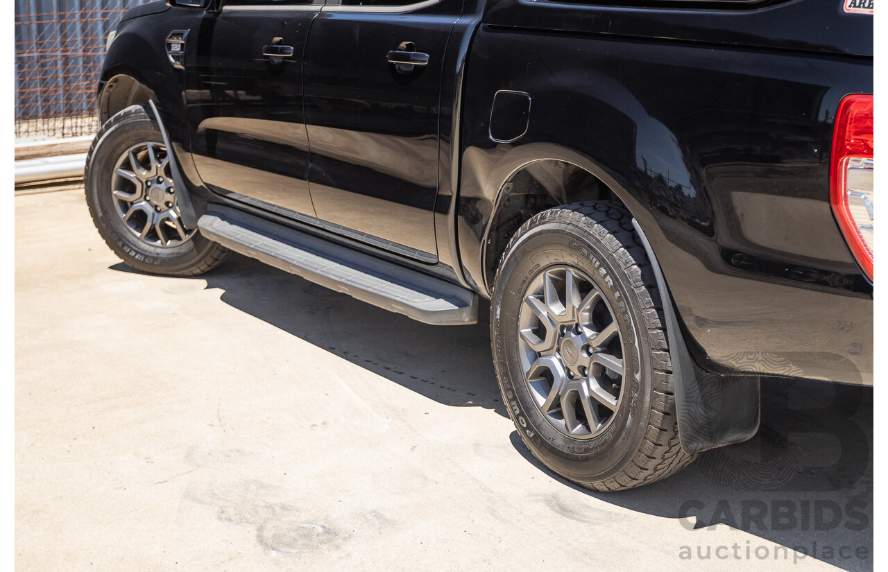 04/2017 Ford Ranger XLT 3.2 (4x4) PX MKII MY17 UPDATE Dual Cab Utility Shadow Black Turbo Diesel 3.2L