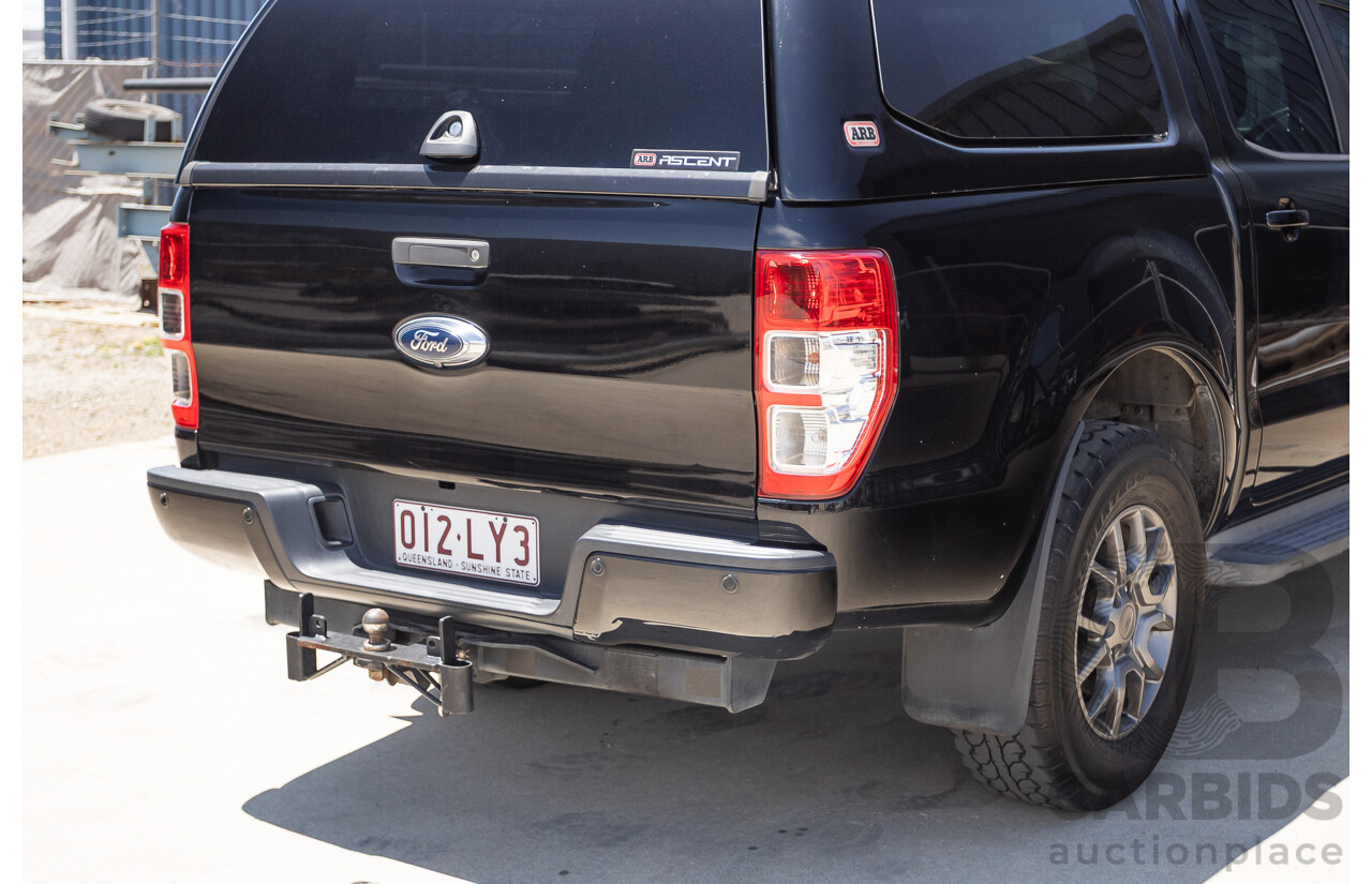 04/2017 Ford Ranger XLT 3.2 (4x4) PX MKII MY17 UPDATE Dual Cab Utility Shadow Black Turbo Diesel 3.2L