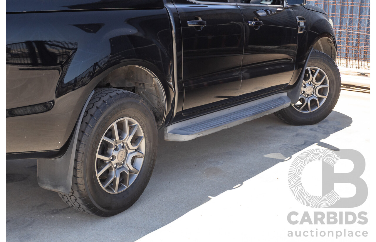 04/2017 Ford Ranger XLT 3.2 (4x4) PX MKII MY17 UPDATE Dual Cab Utility Shadow Black Turbo Diesel 3.2L