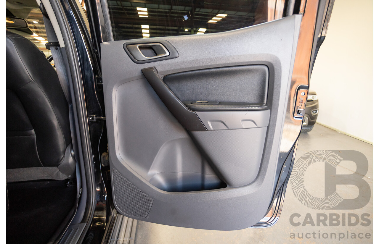 04/2017 Ford Ranger XLT 3.2 (4x4) PX MKII MY17 UPDATE Dual Cab Utility Shadow Black Turbo Diesel 3.2L