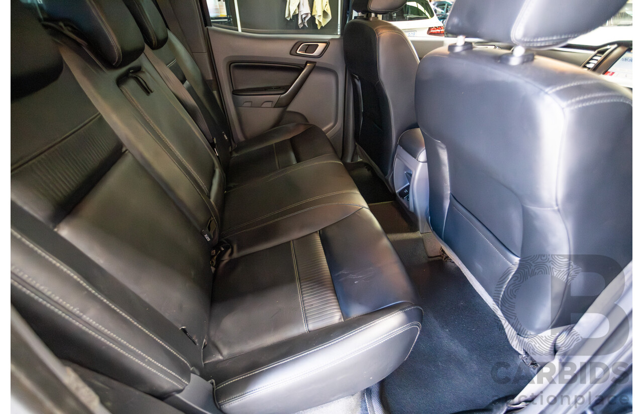 04/2017 Ford Ranger XLT 3.2 (4x4) PX MKII MY17 UPDATE Dual Cab Utility Shadow Black Turbo Diesel 3.2L