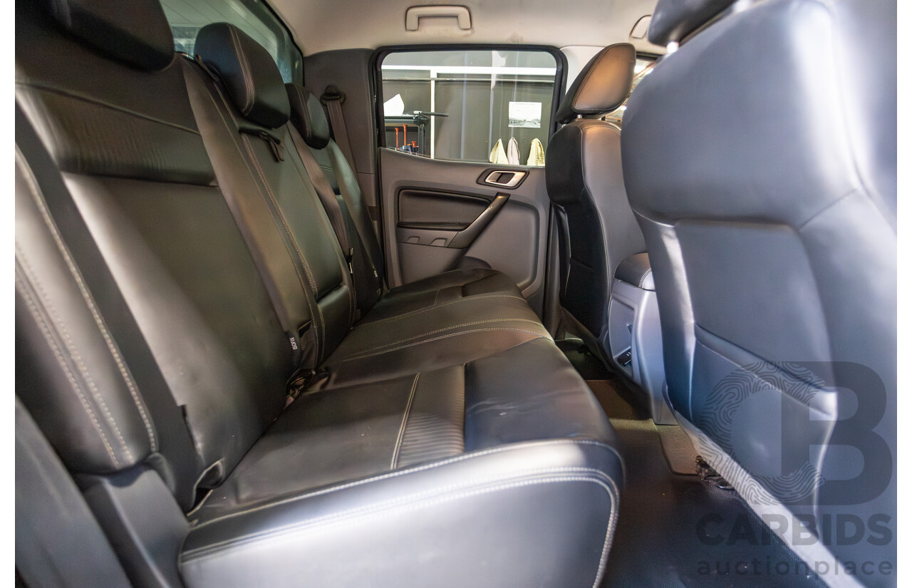 04/2017 Ford Ranger XLT 3.2 (4x4) PX MKII MY17 UPDATE Dual Cab Utility Shadow Black Turbo Diesel 3.2L