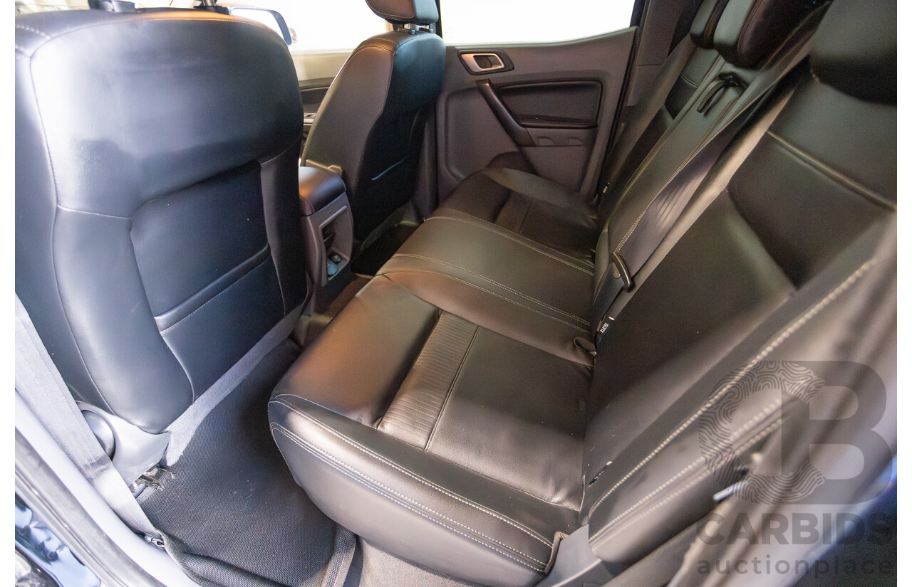 04/2017 Ford Ranger XLT 3.2 (4x4) PX MKII MY17 UPDATE Dual Cab Utility Shadow Black Turbo Diesel 3.2L