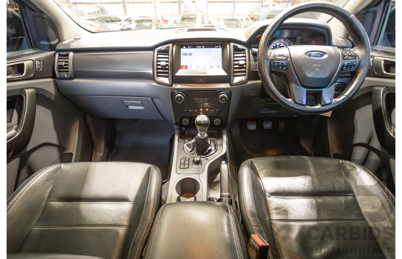 04/2017 Ford Ranger XLT 3.2 (4x4) PX MKII MY17 UPDATE Dual Cab Utility Shadow Black Turbo Diesel 3.2L