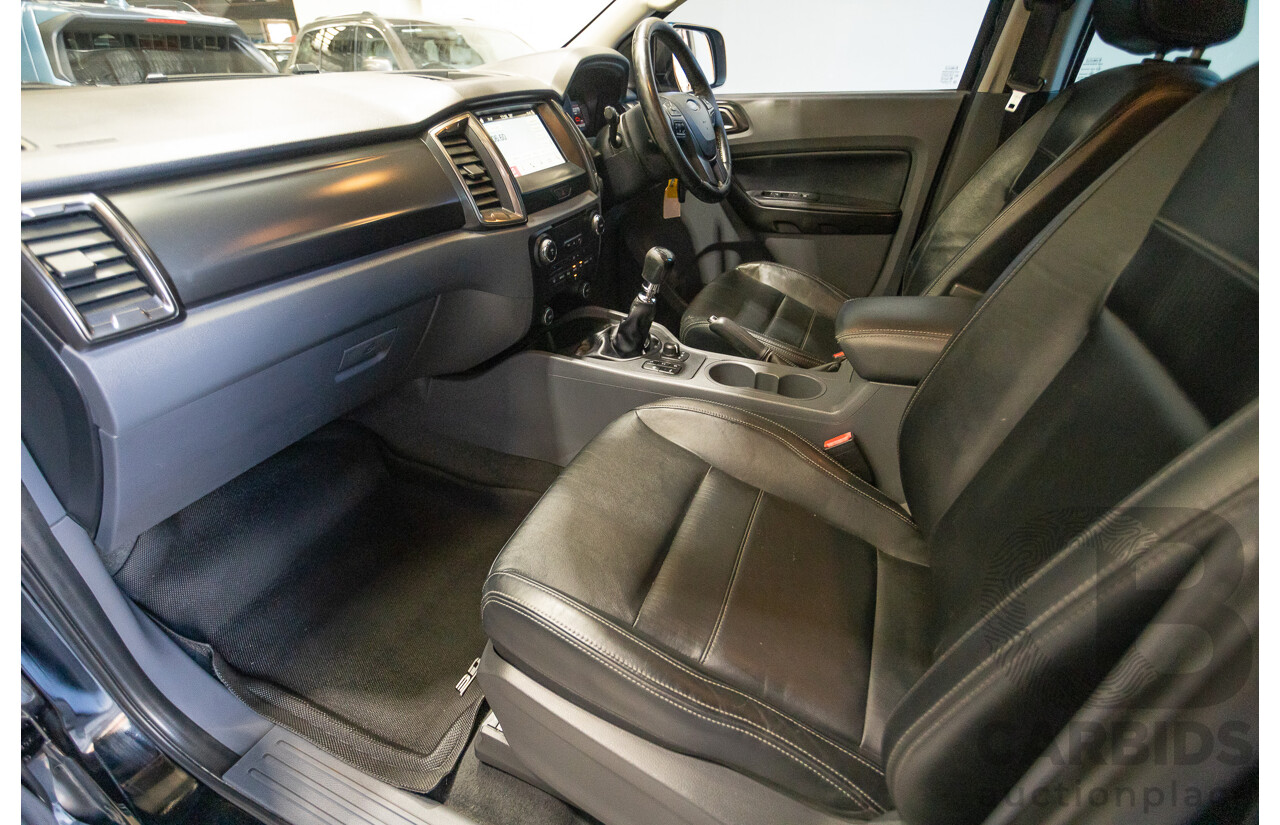 04/2017 Ford Ranger XLT 3.2 (4x4) PX MKII MY17 UPDATE Dual Cab Utility Shadow Black Turbo Diesel 3.2L