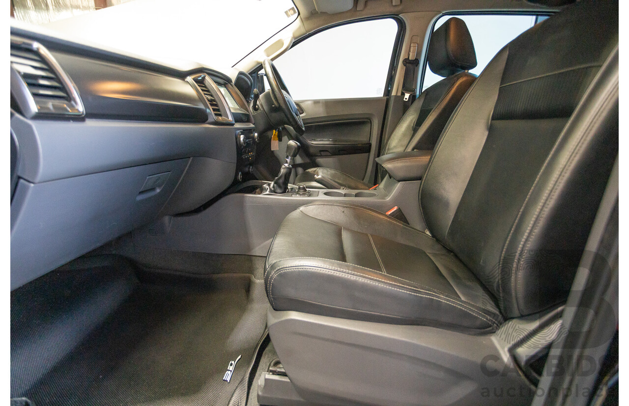 04/2017 Ford Ranger XLT 3.2 (4x4) PX MKII MY17 UPDATE Dual Cab Utility Shadow Black Turbo Diesel 3.2L