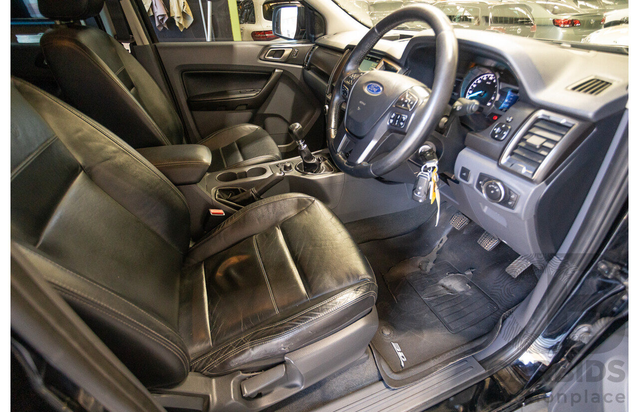 04/2017 Ford Ranger XLT 3.2 (4x4) PX MKII MY17 UPDATE Dual Cab Utility Shadow Black Turbo Diesel 3.2L