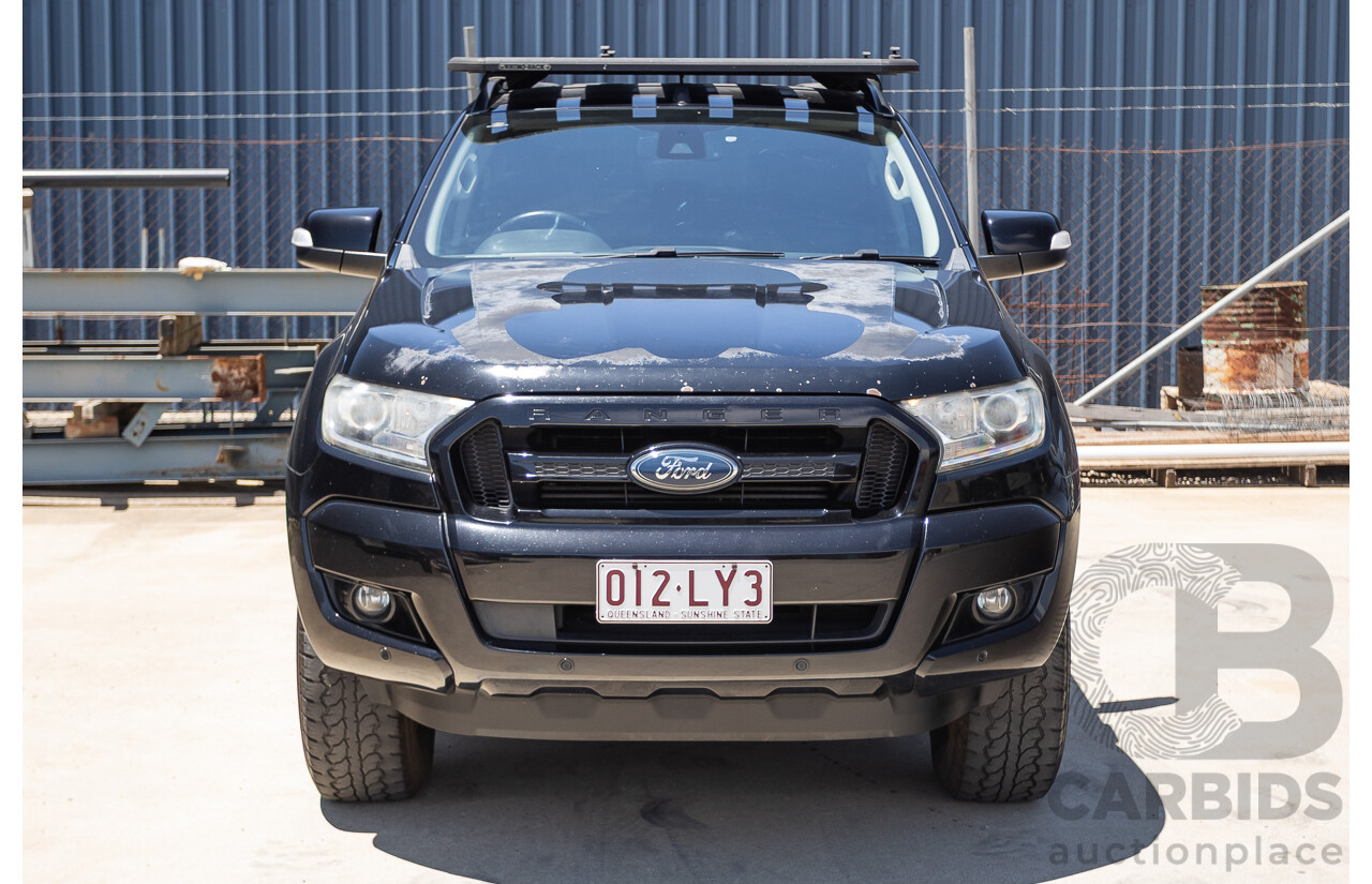 04/2017 Ford Ranger XLT 3.2 (4x4) PX MKII MY17 UPDATE Dual Cab Utility Shadow Black Turbo Diesel 3.2L