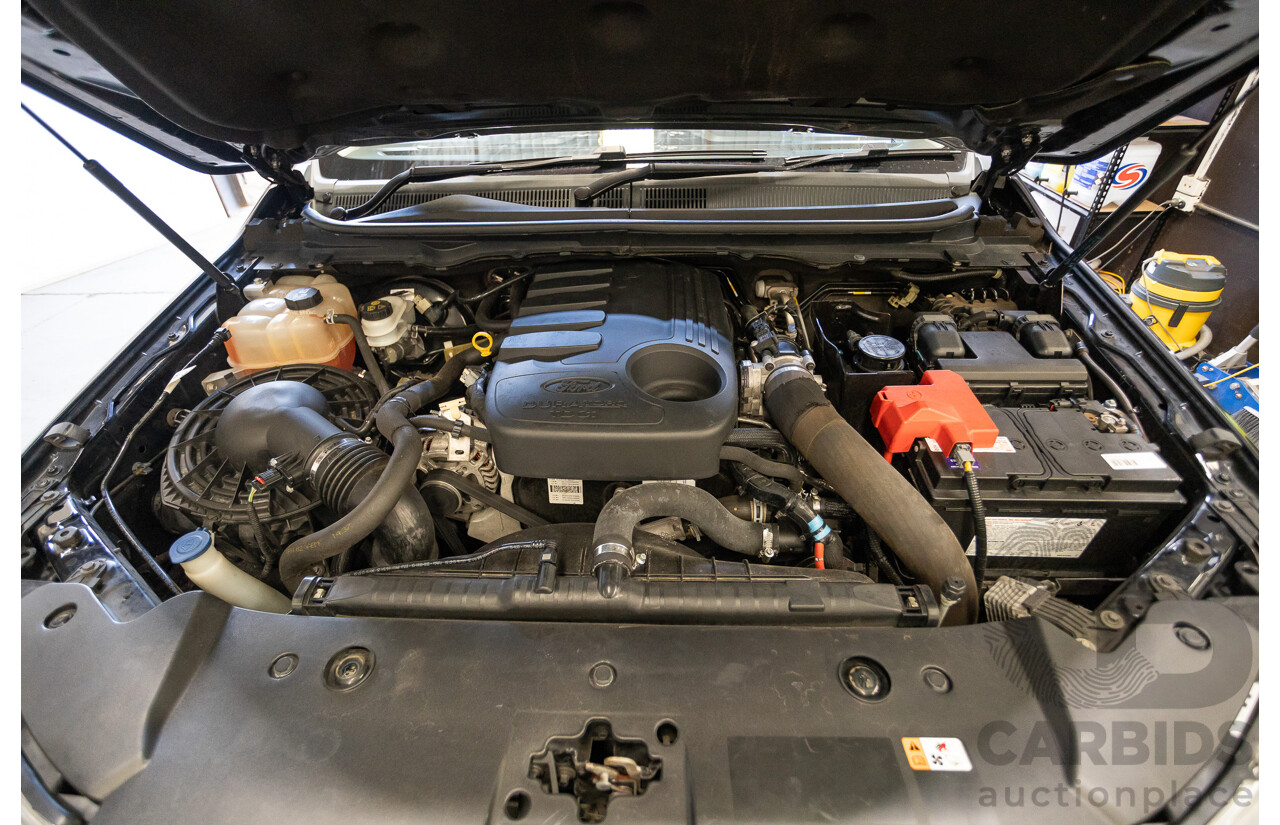 04/2017 Ford Ranger XLT 3.2 (4x4) PX MKII MY17 UPDATE Dual Cab Utility Shadow Black Turbo Diesel 3.2L