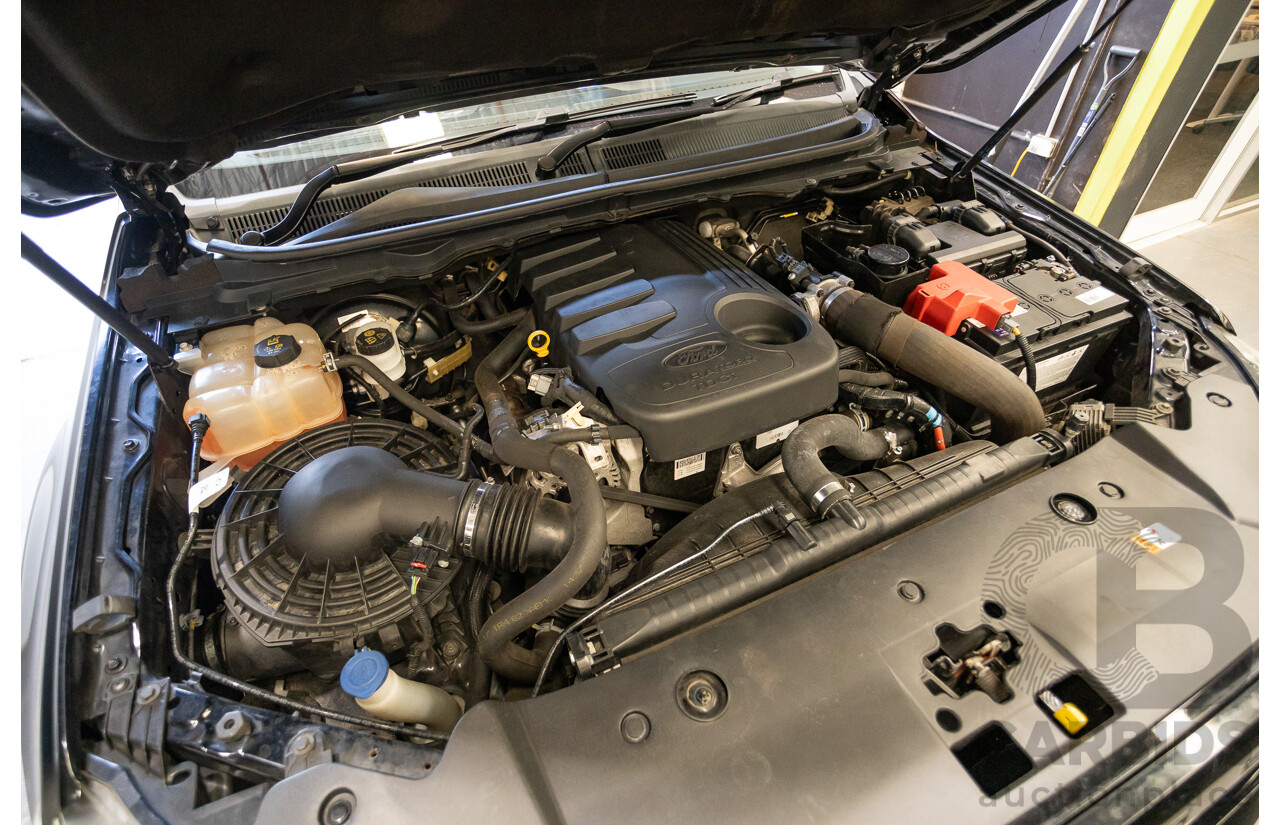 04/2017 Ford Ranger XLT 3.2 (4x4) PX MKII MY17 UPDATE Dual Cab Utility Shadow Black Turbo Diesel 3.2L