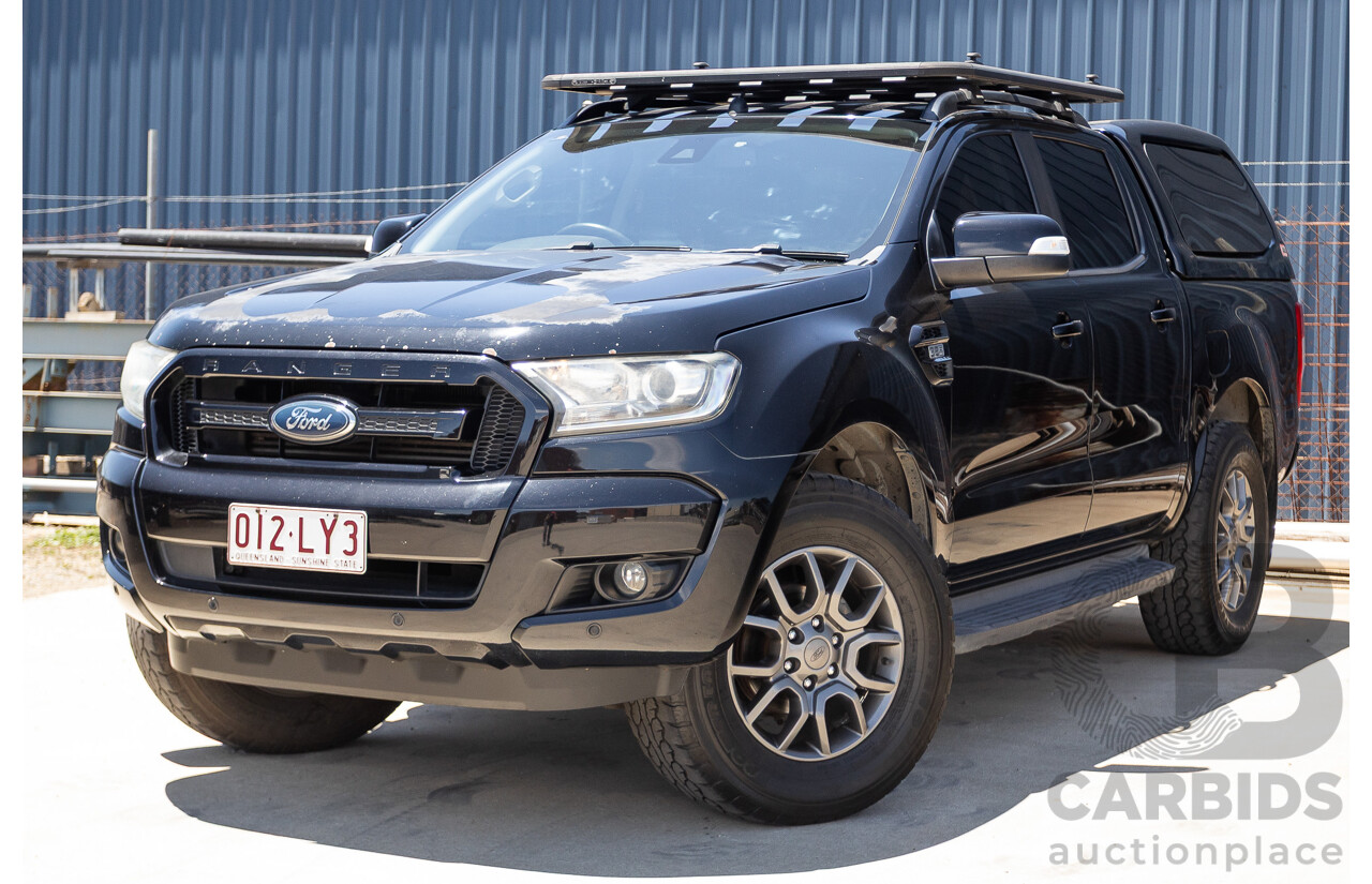 04/2017 Ford Ranger XLT 3.2 (4x4) PX MKII MY17 UPDATE Dual Cab Utility Shadow Black Turbo Diesel 3.2L