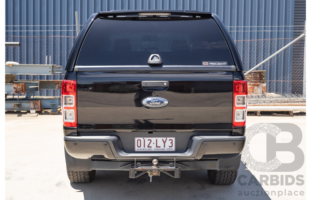 04/2017 Ford Ranger XLT 3.2 (4x4) PX MKII MY17 UPDATE Dual Cab Utility Shadow Black Turbo Diesel 3.2L