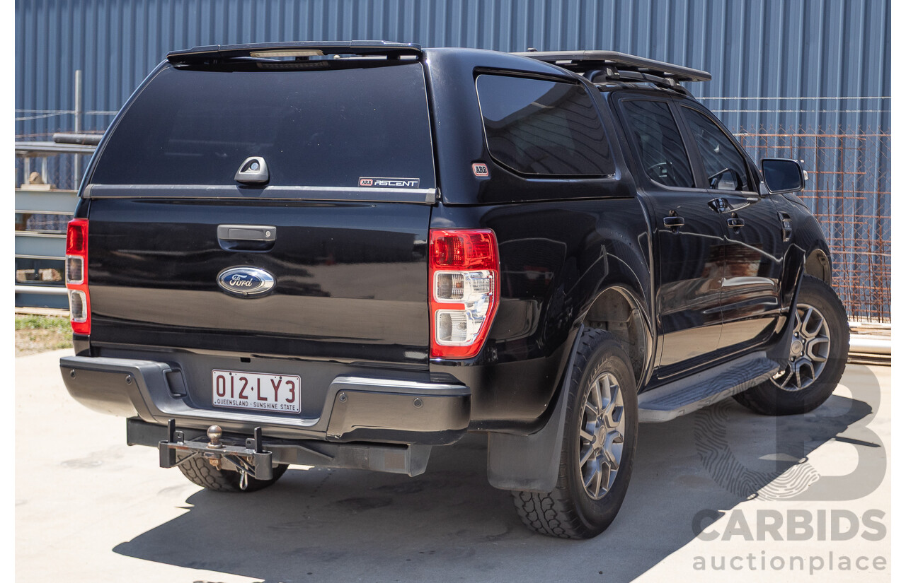 04/2017 Ford Ranger XLT 3.2 (4x4) PX MKII MY17 UPDATE Dual Cab Utility Shadow Black Turbo Diesel 3.2L
