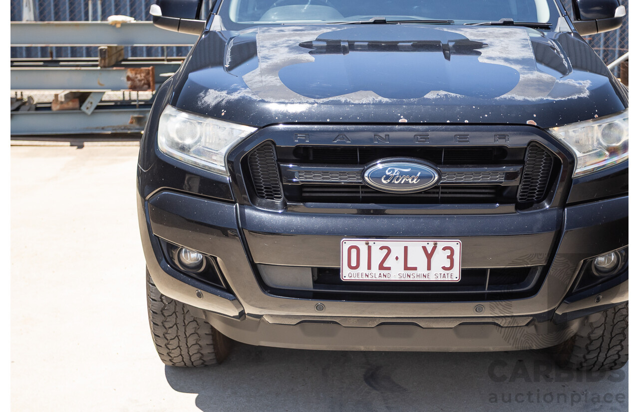 04/2017 Ford Ranger XLT 3.2 (4x4) PX MKII MY17 UPDATE Dual Cab Utility Shadow Black Turbo Diesel 3.2L