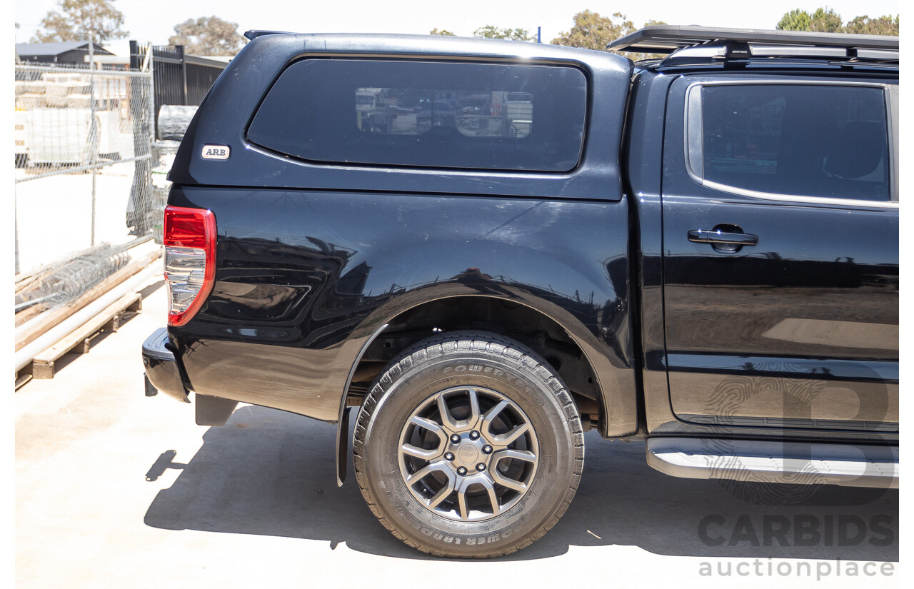 04/2017 Ford Ranger XLT 3.2 (4x4) PX MKII MY17 UPDATE Dual Cab Utility Shadow Black Turbo Diesel 3.2L