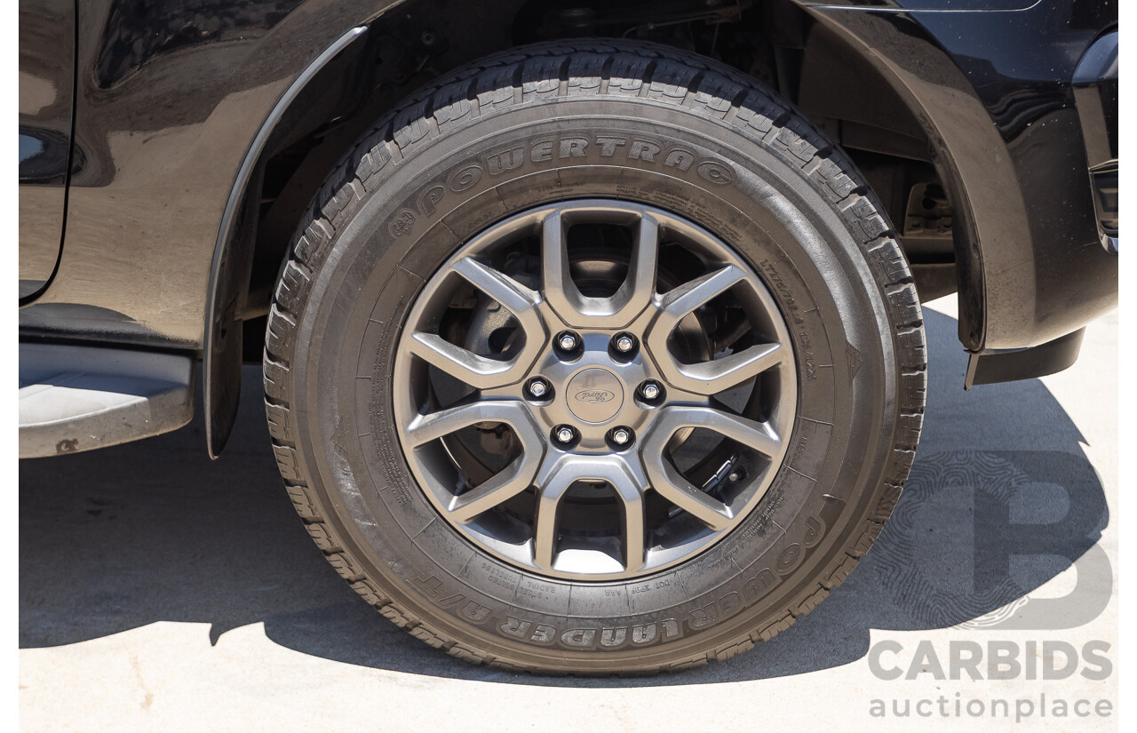 04/2017 Ford Ranger XLT 3.2 (4x4) PX MKII MY17 UPDATE Dual Cab Utility Shadow Black Turbo Diesel 3.2L