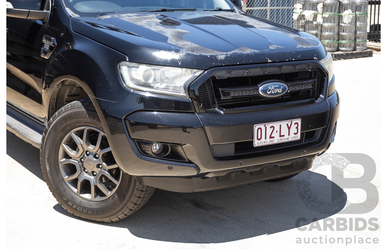 04/2017 Ford Ranger XLT 3.2 (4x4) PX MKII MY17 UPDATE Dual Cab Utility Shadow Black Turbo Diesel 3.2L