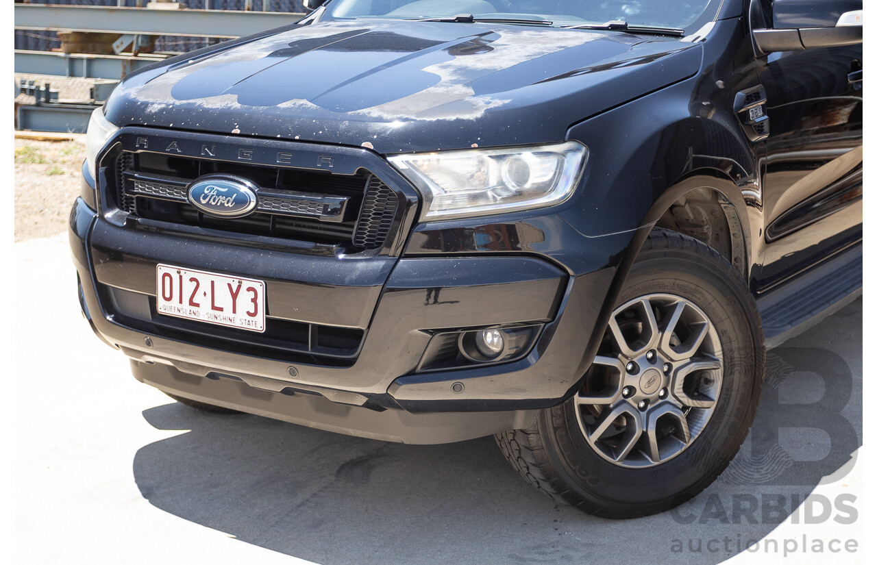 04/2017 Ford Ranger XLT 3.2 (4x4) PX MKII MY17 UPDATE Dual Cab Utility Shadow Black Turbo Diesel 3.2L