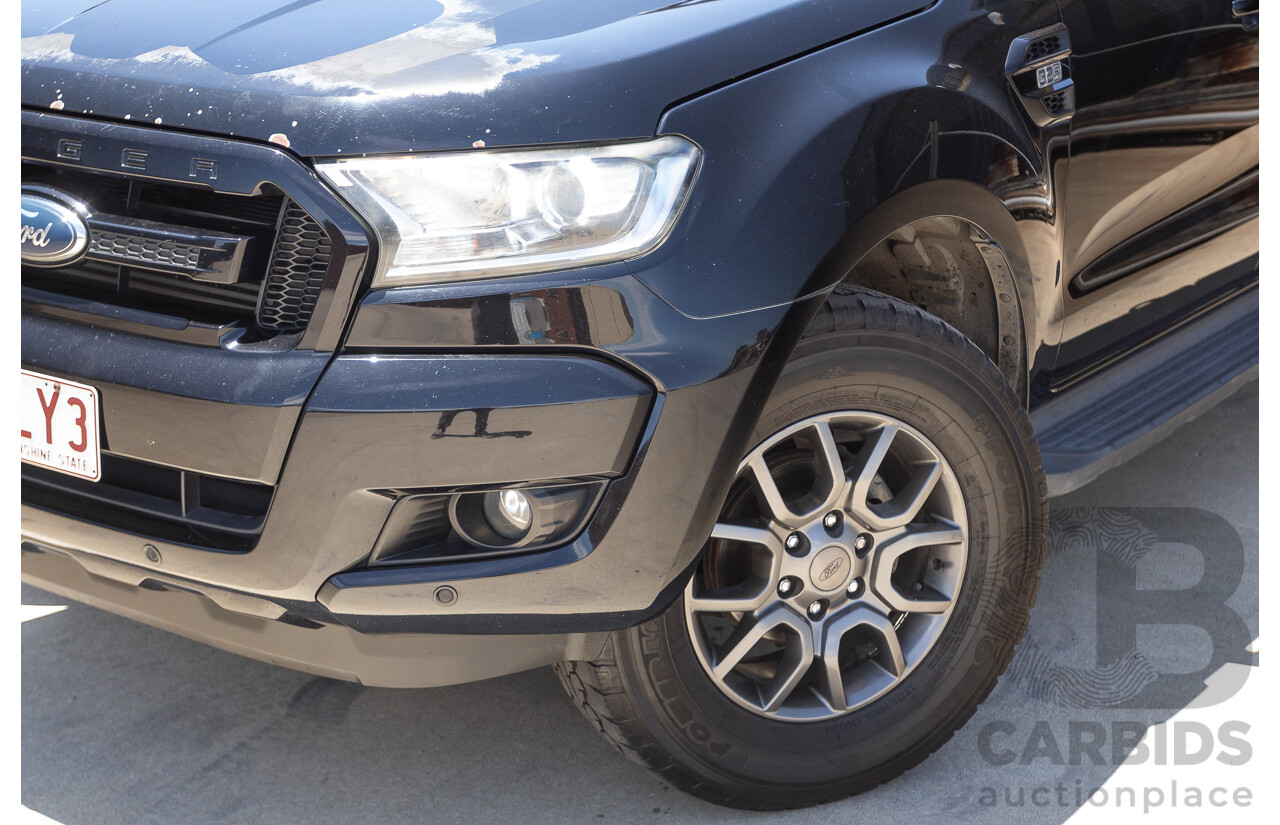 04/2017 Ford Ranger XLT 3.2 (4x4) PX MKII MY17 UPDATE Dual Cab Utility Shadow Black Turbo Diesel 3.2L