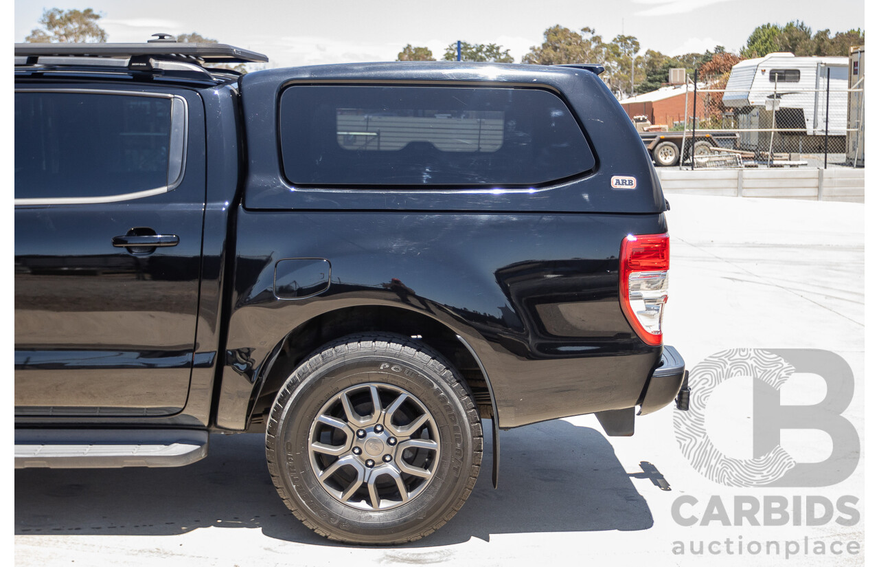 04/2017 Ford Ranger XLT 3.2 (4x4) PX MKII MY17 UPDATE Dual Cab Utility Shadow Black Turbo Diesel 3.2L