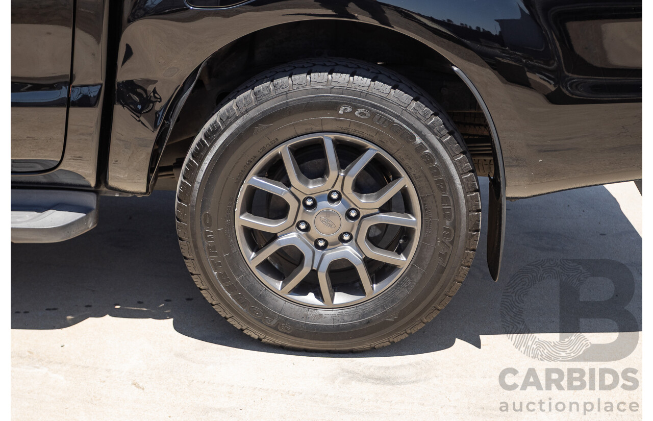 04/2017 Ford Ranger XLT 3.2 (4x4) PX MKII MY17 UPDATE Dual Cab Utility Shadow Black Turbo Diesel 3.2L