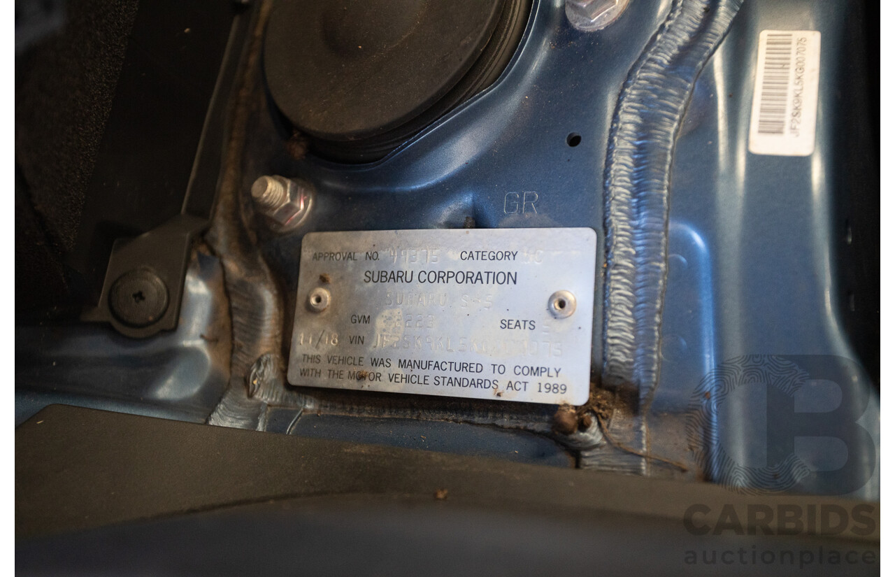 11/2018 Subaru Forester 2.5i (AWD) MY19 4D Wagon Blue 2.5L