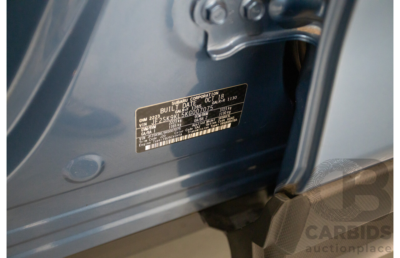 11/2018 Subaru Forester 2.5i (AWD) MY19 4D Wagon Blue 2.5L