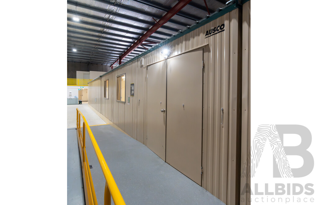 Quantity of 5 Bay's of AUSCO Modular Portable Site Shed's