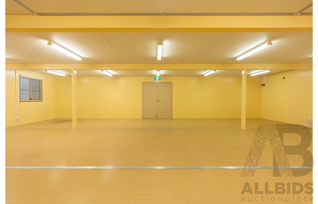 Quantity of 5 Bay's of AUSCO Modular Portable Site Shed's