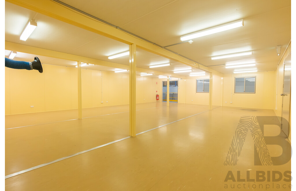 Quantity of 5 Bay's of AUSCO Modular Portable Site Shed's