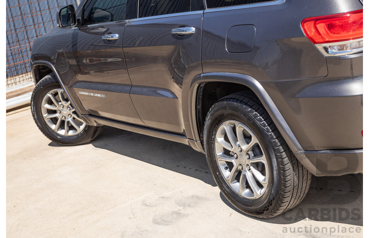 11/2014 Jeep Grand Cherokee Overland (4x4) WK MY15 4D Wagon Silver Turbo Diesel 3.0L