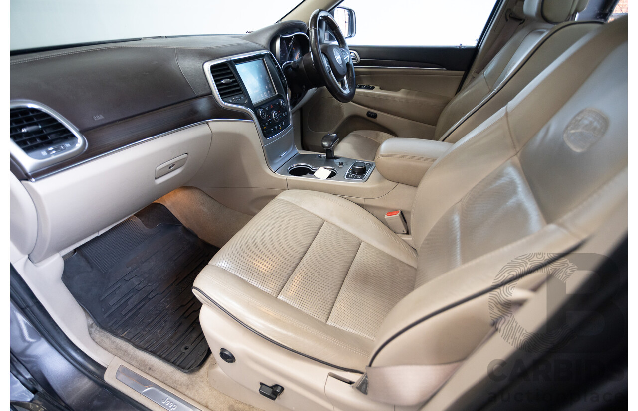 11/2014 Jeep Grand Cherokee Overland (4x4) WK MY15 4D Wagon Silver Turbo Diesel 3.0L