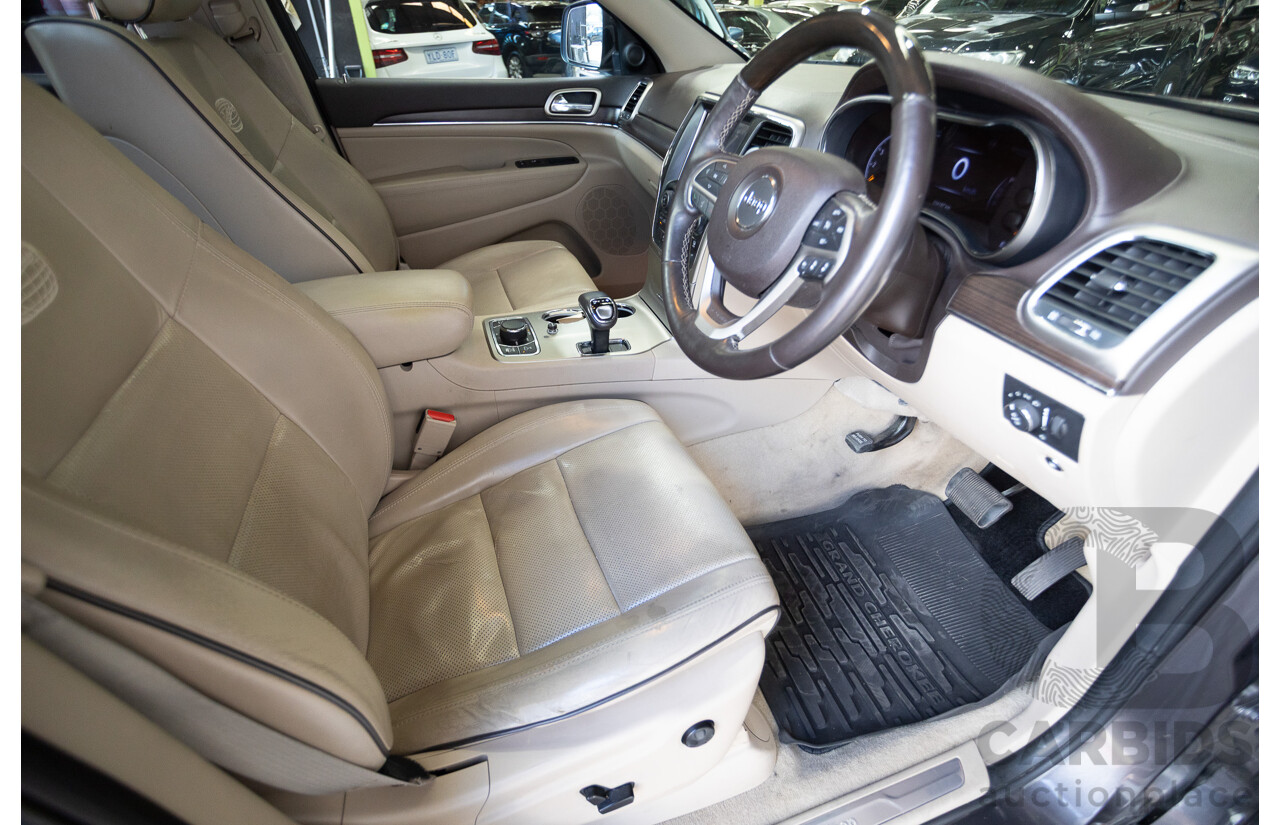 11/2014 Jeep Grand Cherokee Overland (4x4) WK MY15 4D Wagon Silver Turbo Diesel 3.0L