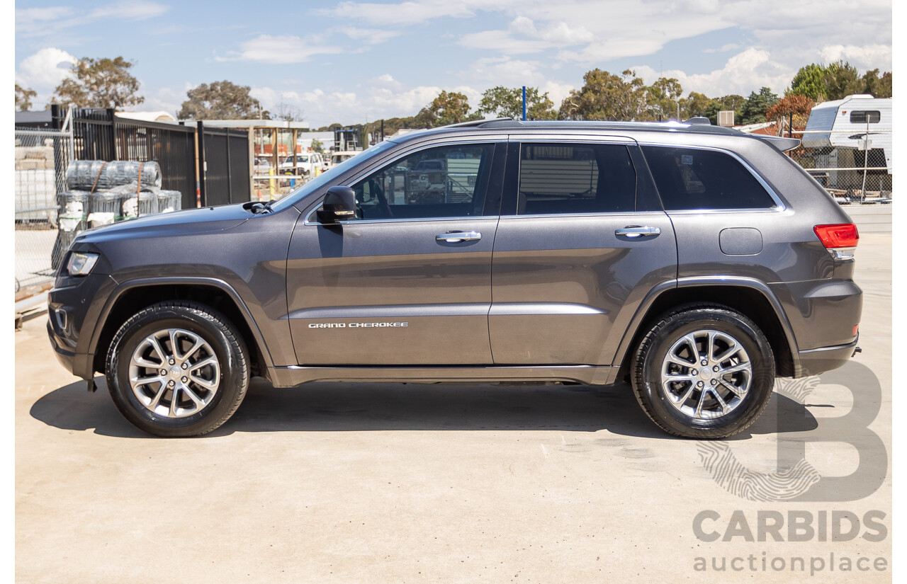 11/2014 Jeep Grand Cherokee Overland (4x4) WK MY15 4D Wagon Silver Turbo Diesel 3.0L