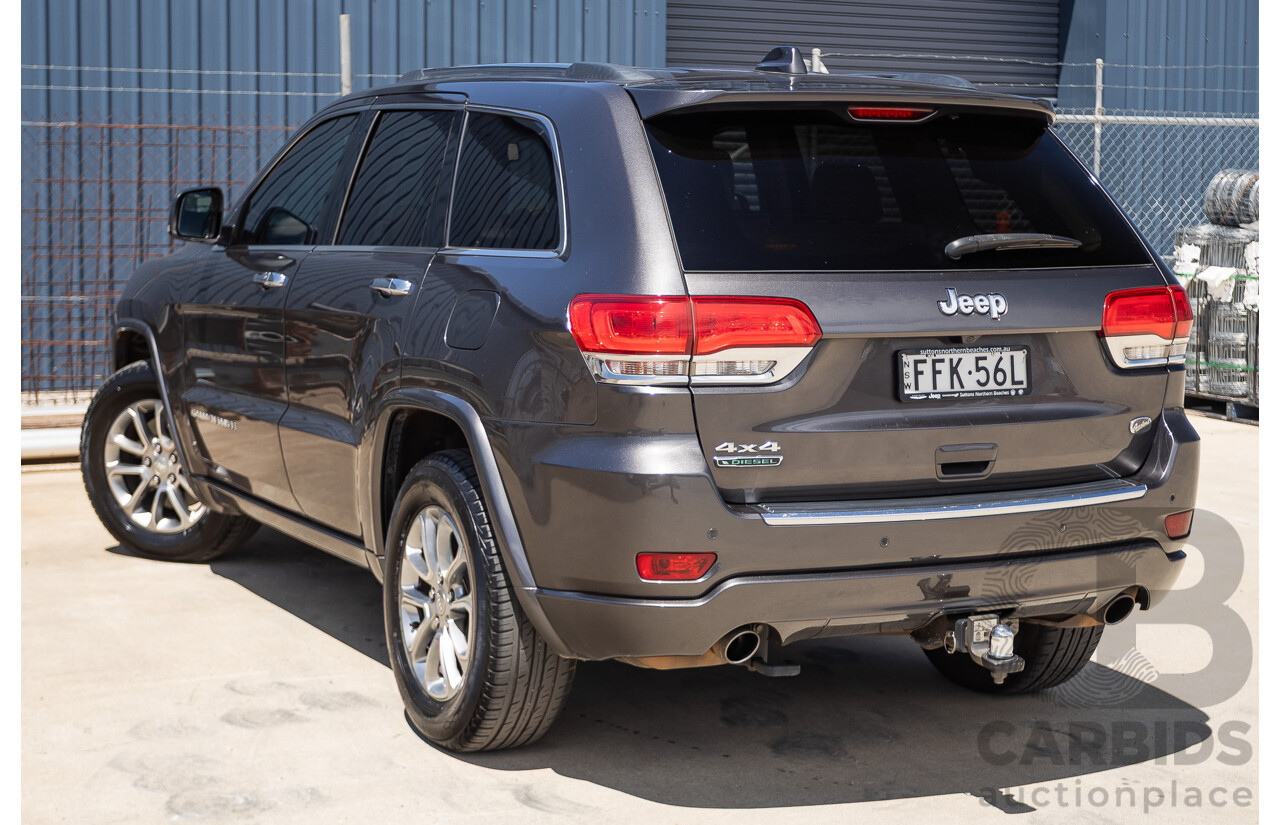 11/2014 Jeep Grand Cherokee Overland (4x4) WK MY15 4D Wagon Silver Turbo Diesel 3.0L