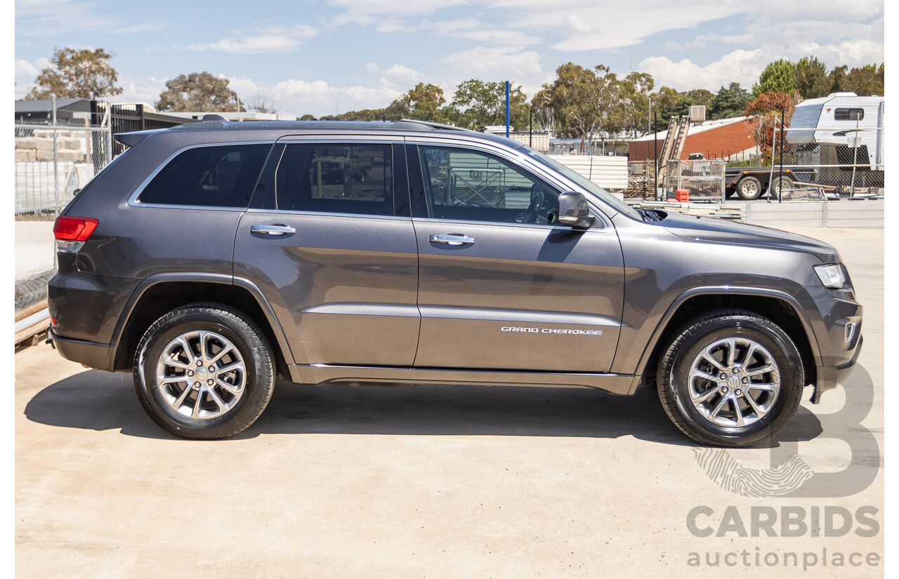 11/2014 Jeep Grand Cherokee Overland (4x4) WK MY15 4D Wagon Silver Turbo Diesel 3.0L