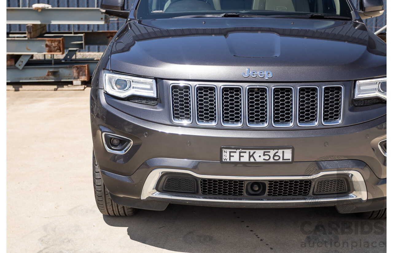 11/2014 Jeep Grand Cherokee Overland (4x4) WK MY15 4D Wagon Silver Turbo Diesel 3.0L