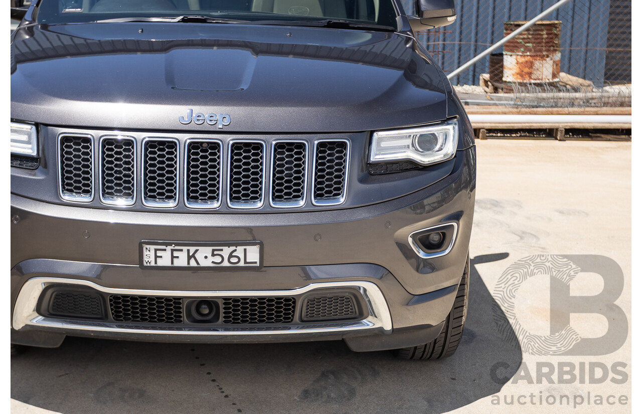 11/2014 Jeep Grand Cherokee Overland (4x4) WK MY15 4D Wagon Silver Turbo Diesel 3.0L