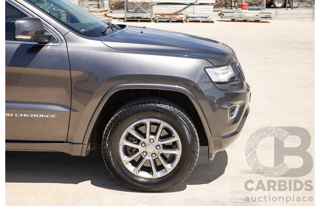 11/2014 Jeep Grand Cherokee Overland (4x4) WK MY15 4D Wagon Silver Turbo Diesel 3.0L