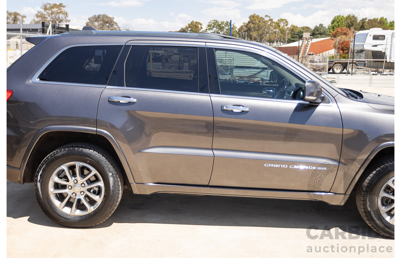 11/2014 Jeep Grand Cherokee Overland (4x4) WK MY15 4D Wagon Silver Turbo Diesel 3.0L