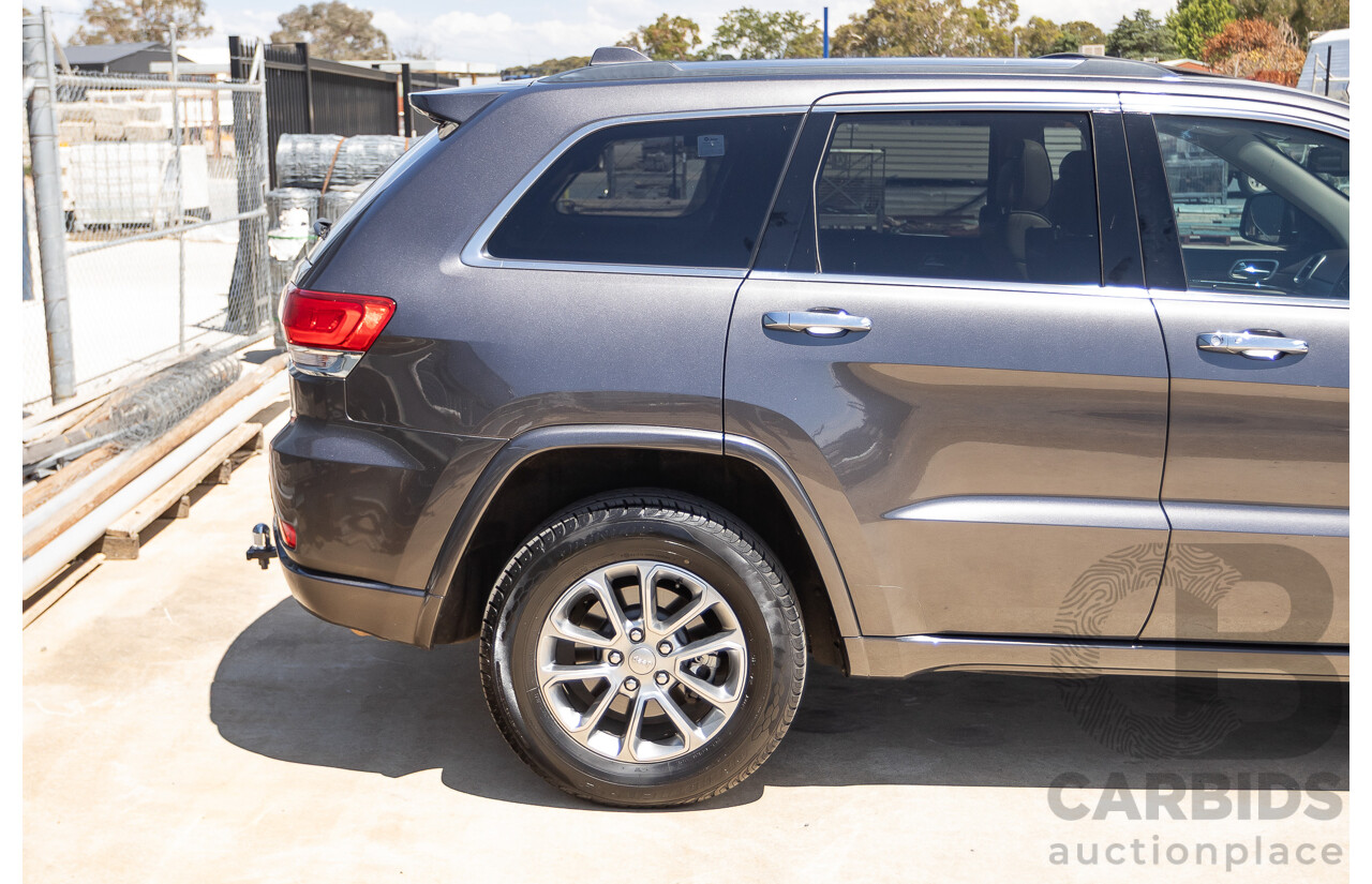 11/2014 Jeep Grand Cherokee Overland (4x4) WK MY15 4D Wagon Silver Turbo Diesel 3.0L