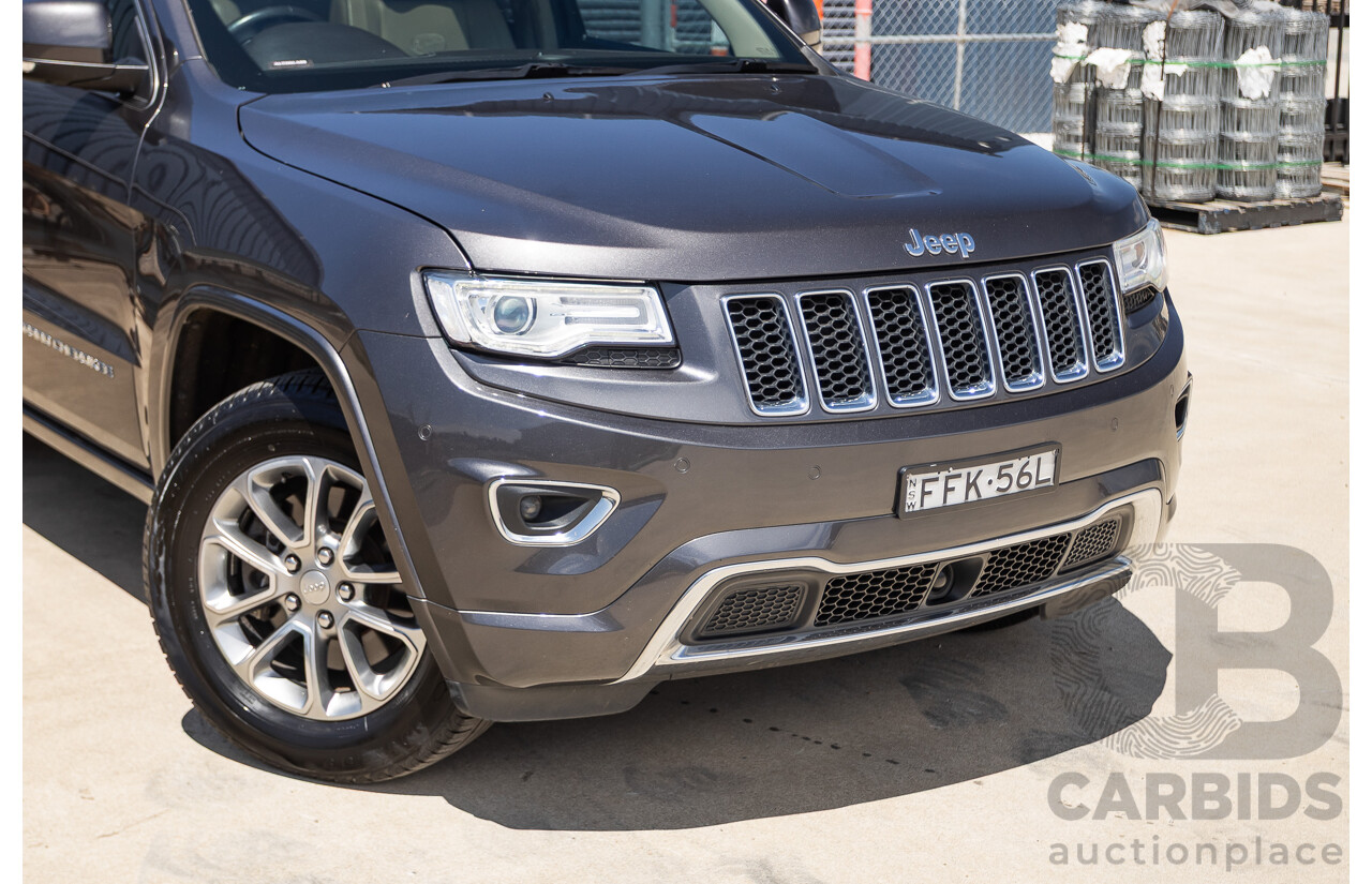 11/2014 Jeep Grand Cherokee Overland (4x4) WK MY15 4D Wagon Silver Turbo Diesel 3.0L