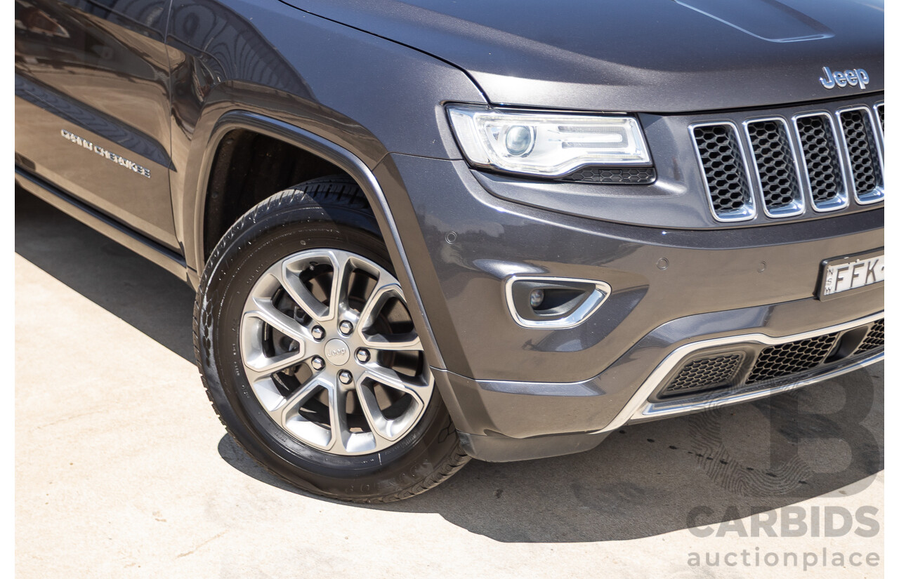 11/2014 Jeep Grand Cherokee Overland (4x4) WK MY15 4D Wagon Silver Turbo Diesel 3.0L