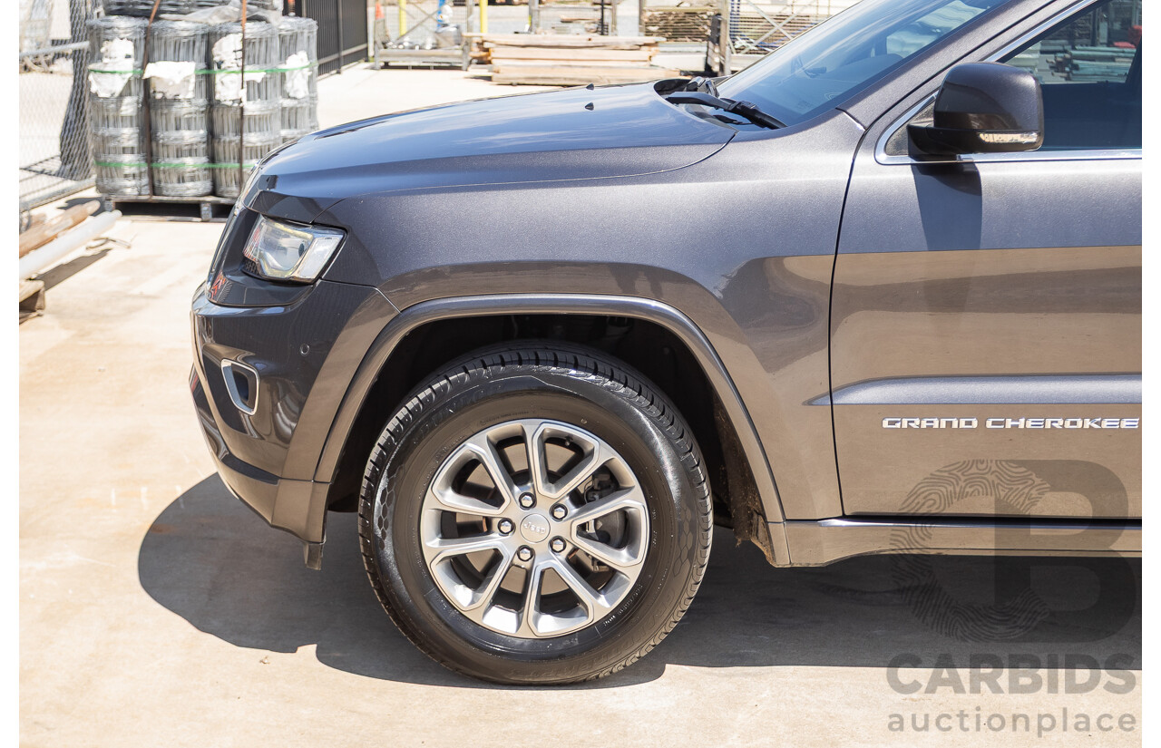 11/2014 Jeep Grand Cherokee Overland (4x4) WK MY15 4D Wagon Silver Turbo Diesel 3.0L