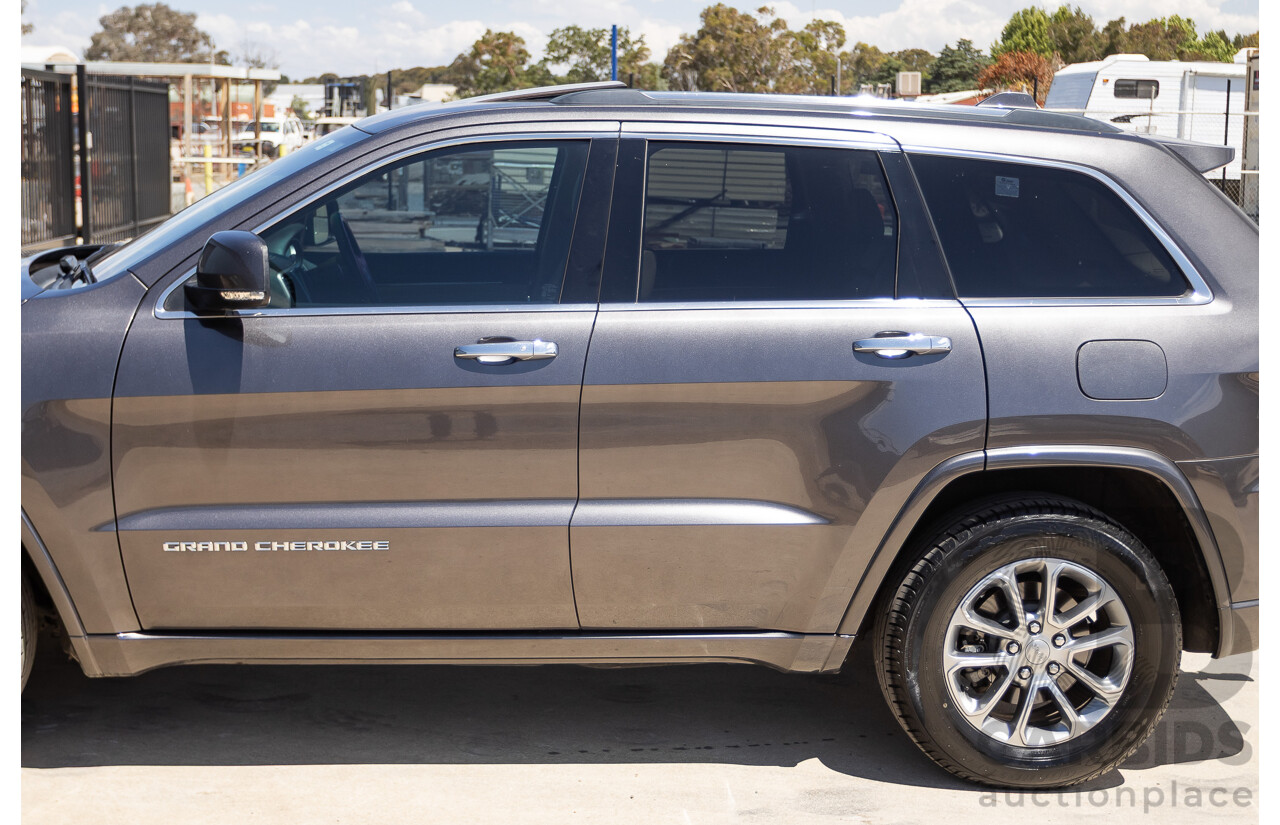 11/2014 Jeep Grand Cherokee Overland (4x4) WK MY15 4D Wagon Silver Turbo Diesel 3.0L