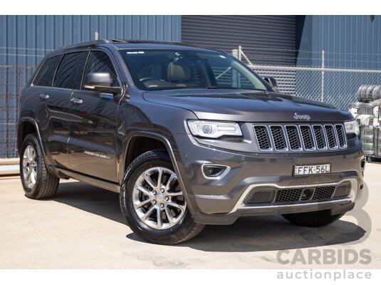 11/2014 Jeep Grand Cherokee Overland (4x4) WK MY15 4D Wagon Silver Turbo Diesel 3.0L