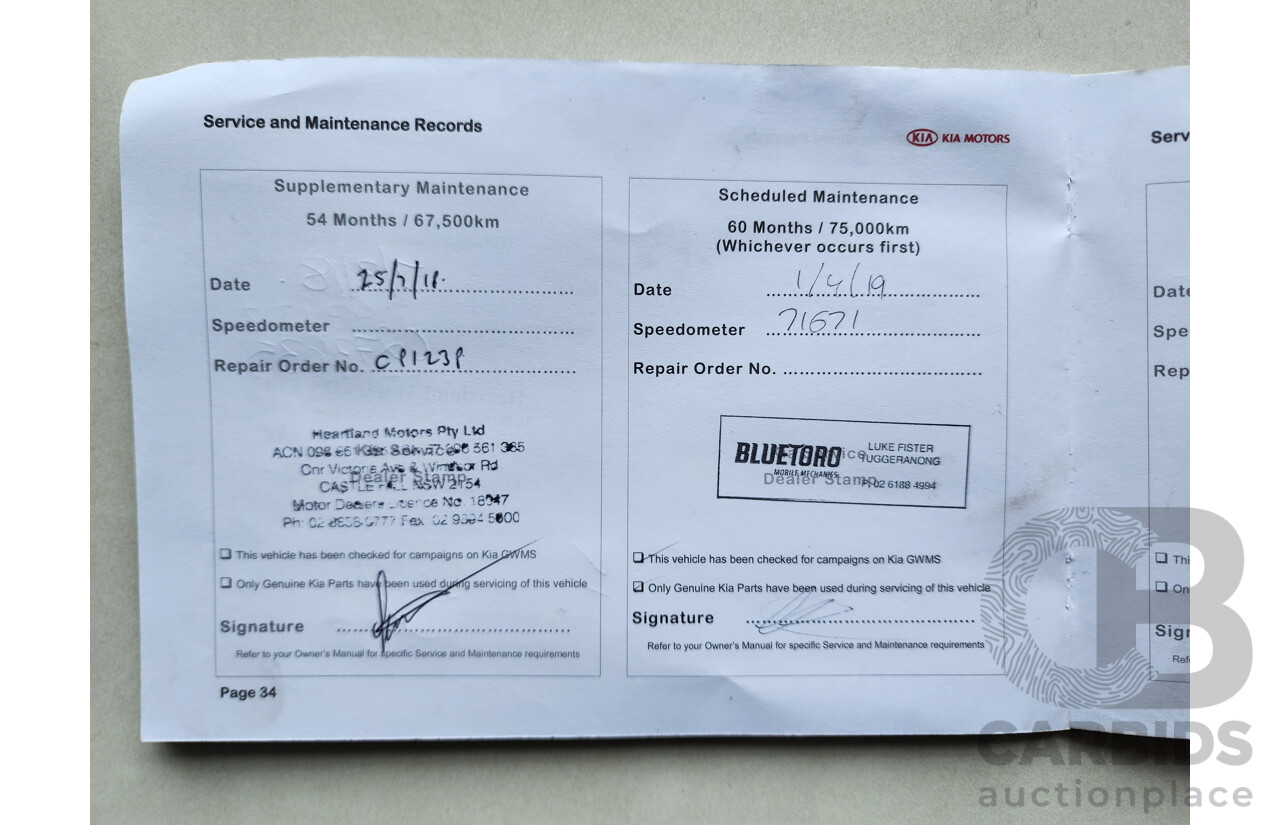 1/2014 Kia Grand Carnival S VQ MY14 4d Wagon Grey 3.5L